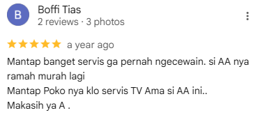Penilaian bintang 5 dari Boffi Tias