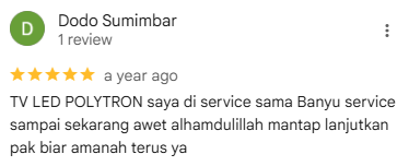 Penilaian bintang 5 dari Dodo Sumimbar